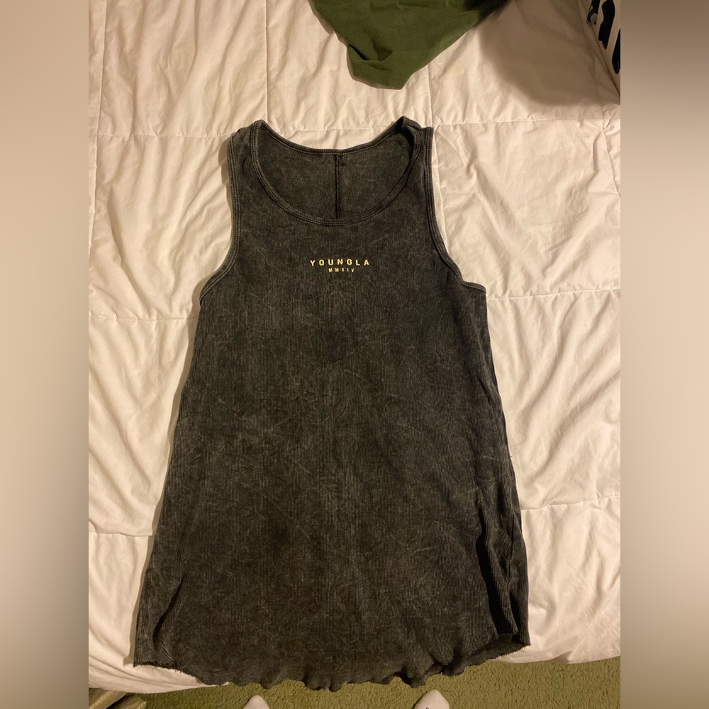 Washed Black YoungLA tank top
